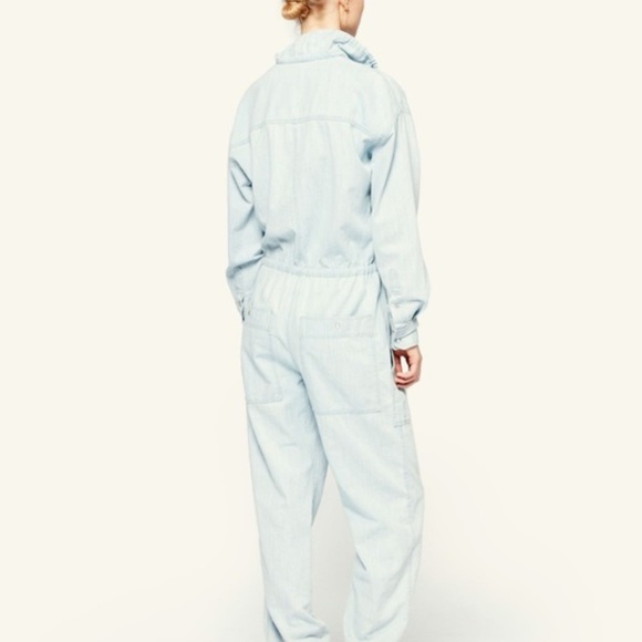 ISABEL MARANT Women’s 'Marvin' Denim Jumpsuit Light Blue $645 Size 6 - Picture 6 of 6